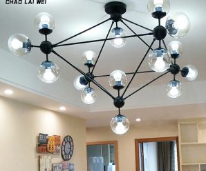 北欧灯具创意个性灯后现代简约卧室分子美式餐厅灯客厅灯魔豆吊灯