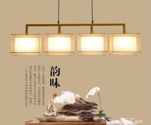 新中式灯笼灯吊灯古风复古中国风古典创意餐厅饭店禅意灯仿古灯具