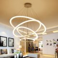 简约三圈圆环形LED餐厅吊灯现代个性客厅卧室环形灯