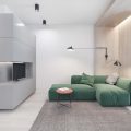 当客厅遇见极简主义，空间被最大限度用一种形式精确塑造