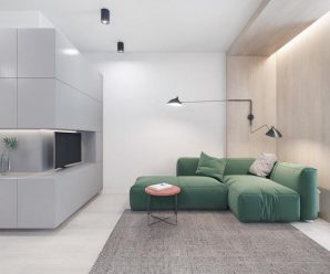 当客厅遇见极简主义，空间被最大限度用一种形式精确塑造