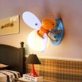 创意LED儿童房壁灯 卡通蜜蜂灯男女孩卧室床头灯个性房间装饰灯具