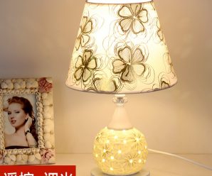台灯卧室床头灯简约现代创意可调光温馨浪漫家用暖光喂奶结婚台灯