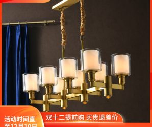 新中式吊灯客厅灯现代简约大气复古中国风餐厅别墅复式楼大厅灯具