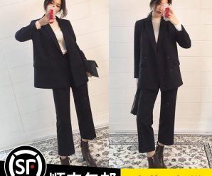 小香风外套女秋冬复古港味加厚冬季潮ins超火短款名媛百搭小西装