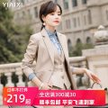 黑色网红小西装外套女秋冬2019新款韩版西服上衣ins潮宽松英伦风