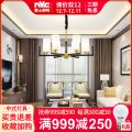 新中式吊灯客厅灯现代简约大气复古中国风餐厅别墅复式楼大厅灯具