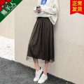 linjou玲玖英伦学院风半身裙女春夏2020款高腰格子百褶裙a字短裙