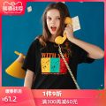 2020春夏装新款中长款白色t恤女短袖下摆破洞宽松百搭打底衫上衣