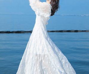三亚沙滩裙2019新款白色连衣裙仙女裙子泰国巴厘岛海边度假长裙夏
