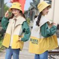 工装外套少女春装2020新款初中高中学生韩版百搭时尚棒球服上衣服