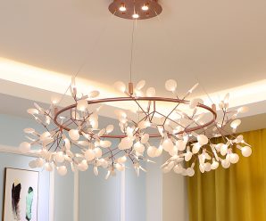 简约现代LED客厅灯北欧创意卧室餐厅吊灯个性玻璃球魔豆分子灯具