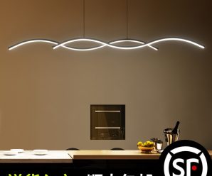 2020新款北欧极简吊灯个性创意餐桌前台灯大气家用茶室吧台餐厅灯