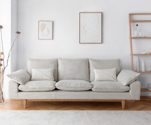 北欧现代简约布艺沙发客厅大小户型意式轻奢风贵妃乳胶科技布沙发