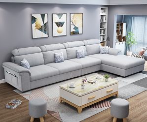 布艺沙发简约现代小户型客厅组合出租房经济型家具套装家用三人位