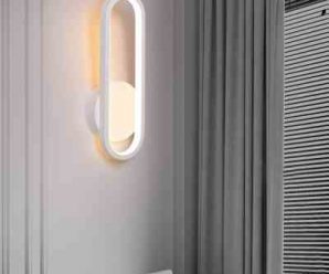 北欧壁灯简约现代卧室床头灯极简艺术长条灯客厅装饰背景墙壁灯