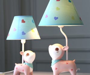 小鹿卧室床头灯创意充电台灯睡觉女生睡眠夜灯ins少女心儿童伴睡